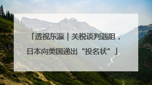 透视东瀛｜关税谈判遇阻，日本向美国递出“投名状”