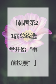 韩国第21届总统选举开始“事前投票”