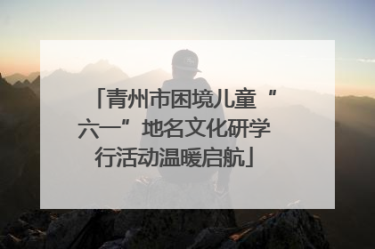 青州市困境儿童“六一”地名文化研学行活动温暖启航