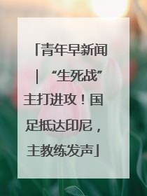 青年早新闻｜“生死战”主打进攻！国足抵达印尼，主教练发声