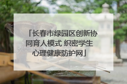 长春市绿园区创新协同育人模式 织密学生心理健康防护网
