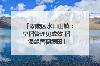 零陵区水口山镇：早稻管理见成效 稻浪飘香穗满田