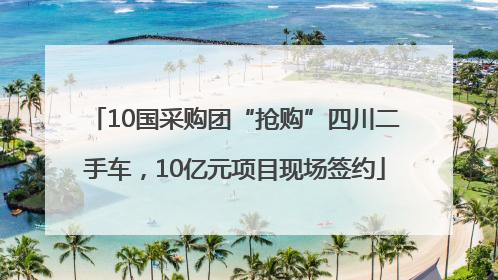 10国采购团“抢购”四川二手车，10亿元项目现场签约