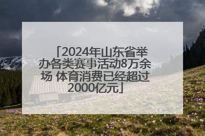 2024年山东省举办各类赛事活动8万余场 体育消费已经超过2000亿元