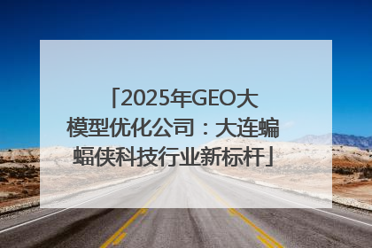 2025年GEO大模型优化公司：大连蝙蝠侠科技行业新标杆