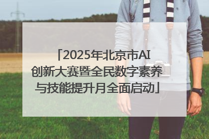 2025年北京市AI创新大赛暨全民数字素养与技能提升月全面启动