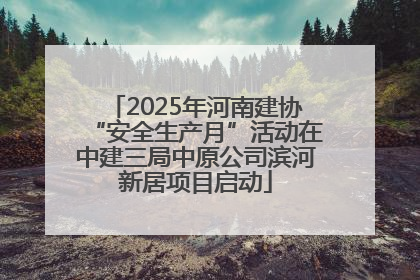 2025年河南建协“安全生产月”活动在中建三局中原公司滨河新居项目启动