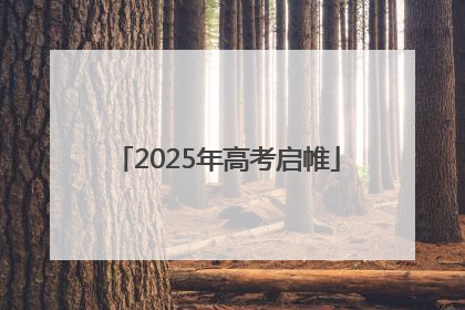 2025年高考启帷