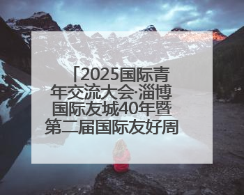 2025国际青年交流大会·淄博国际友城40年暨第二届国际友好周开幕式举行