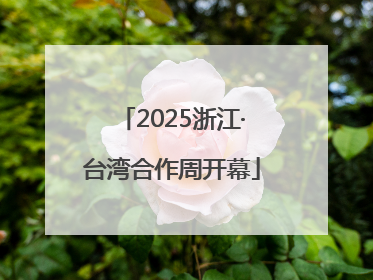 2025浙江·台湾合作周开幕