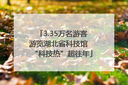 3.35万名游客游览湖北省科技馆 “科技热”超往年